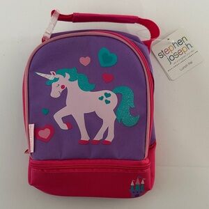 Stephen Joseph Pink and Purple Unicorn Lunch Bag